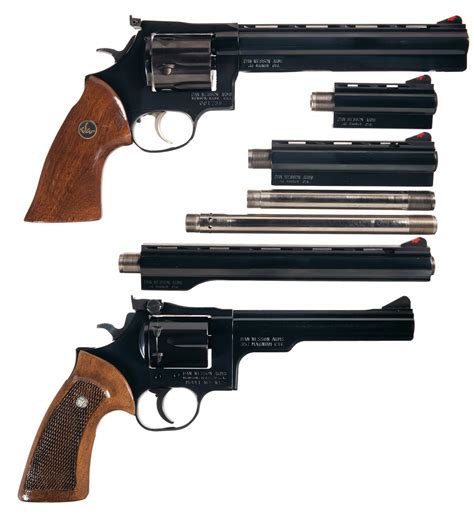 Two Dan Wesson Double Action Revolvers -A) Dan Wesson Model 44 Double ...