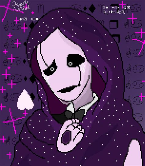 Undertale Gaster Pixel Art By Crystalcreates On Deviantart