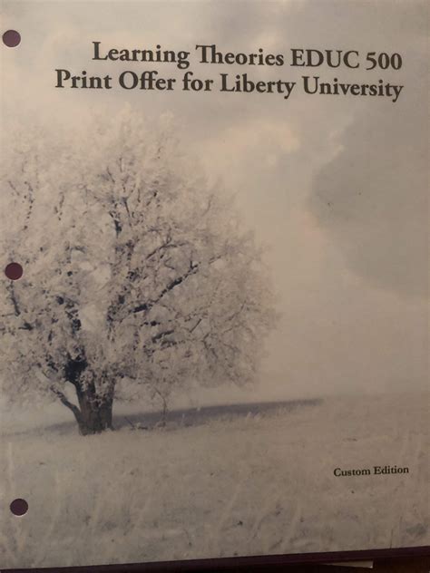 Learning Theories Educ Custom Edition For Liberty University By