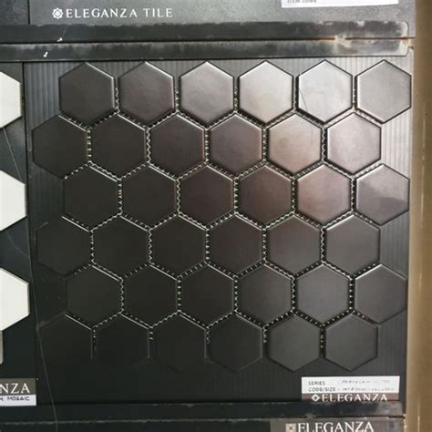 Jual Mosaic Hexagonal Hitam Kitchen Set Backsplash Tile Eleganza