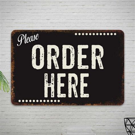 Please Order Here Sign, Restaurant Sign, Food Order Sign, Togo Food Sign, Cafe Diner Wall Decor ...