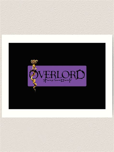 Overlord Anime Logo Art Print For Sale By Oldgodsgoods Redbubble