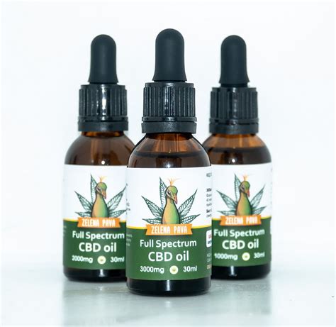 3000mg Full Spectrum Cbd Oil Zelena Pava Cbd масло 30ml