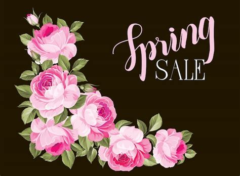 Premium Vector The Spring Sale Card