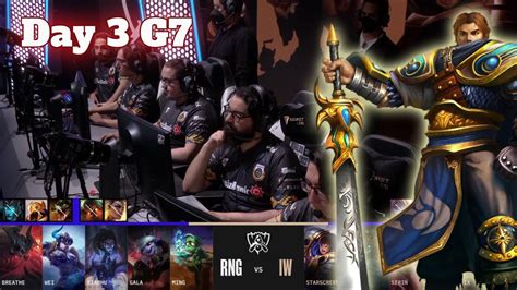 RNG Vs IW Day 3 LoL Worlds 2022 Play Ins Royal Never Give Up Vs