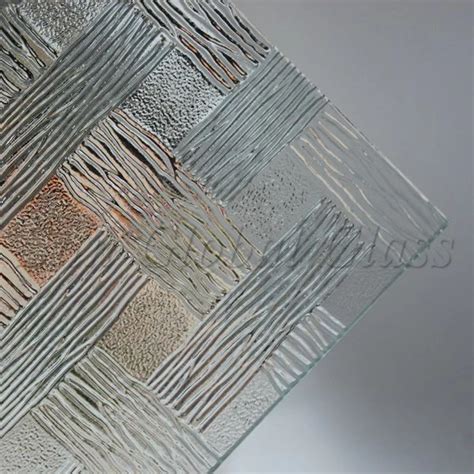 4mm Woven Clear Patterned Glass Supplier 4mm Clear Patterned Glass Provider 4mm Woven Clear