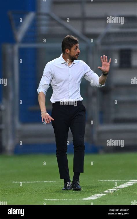 Alessio Dionisi Coach Sassuolo During The Italian Serie A Match