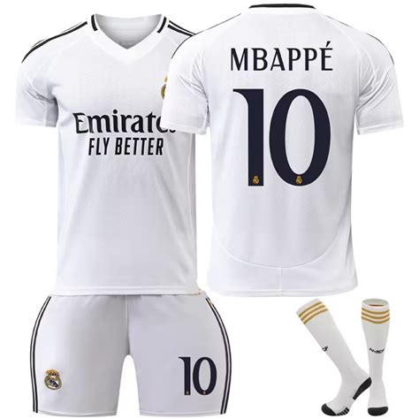 Xnb 2023 2024 Real Madrid Home Jersey 10 Mbappe Soccer Jersey And