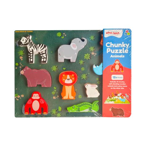 Open Ended Chunky Puzzle Animals — Toycra