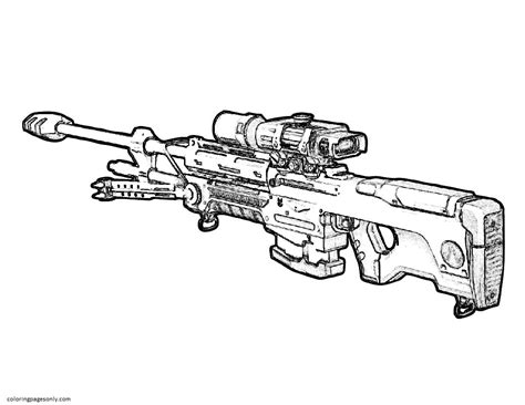 Cool Gun Coloring Pages