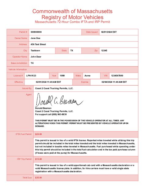 Fillable Online Michigan Fuel And Trip Permits Form Fill Out And Sign