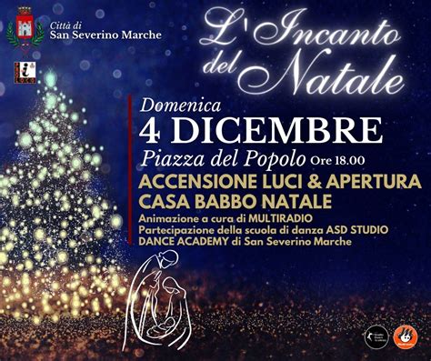 Domenica 4 Dicembre Si Accende Il Natale In Centro Il Settempedano