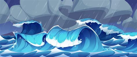 Cartoon Ocean Waves Vector Images Over 38000