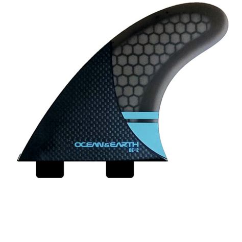 Oe2 Control Thruster Fins Blue Dual Tab M Surf Hyper Ride