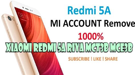 Xiaomi Redmi A Riva Mct B Mce B Unlock Micloud Mi Account Youtube