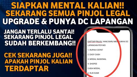 UPDATE MEI DAPTAR PINJOL LEGAL YANG PUNYA DC LAPANGAN SOLUSI