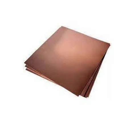 Rectangular Copper Sheet Plate For Industrial Thickness 0 5 Mm At Rs