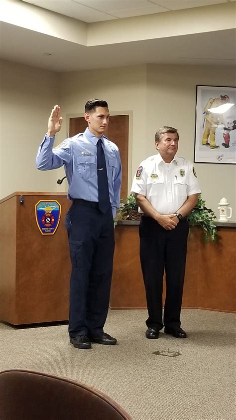 Southern Manatee Fire Rescue District Swears-In New Employee | Southern