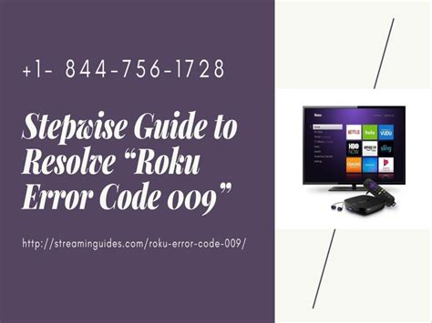 PPT How To Fix Roku Error Code 009 Troubleshooting Guide PowerPoint