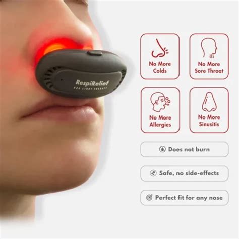 Oveallgo RespiRelief Red Light Nasal Therapy Instrument