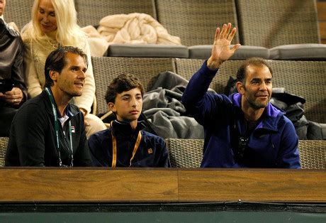 PETE SAMPRAS WAVES NEXT HIS SON Editorial Stock Photo - Stock Image ...