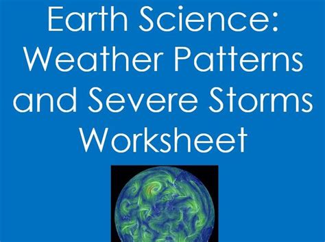 Let S Talk Vocab Earth Science Weather Patterns And Severe Storms