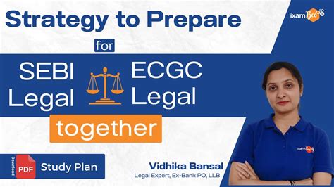 Strategy To Prepare For Sebi Legal And Ecgc Legal Together By Vidhika