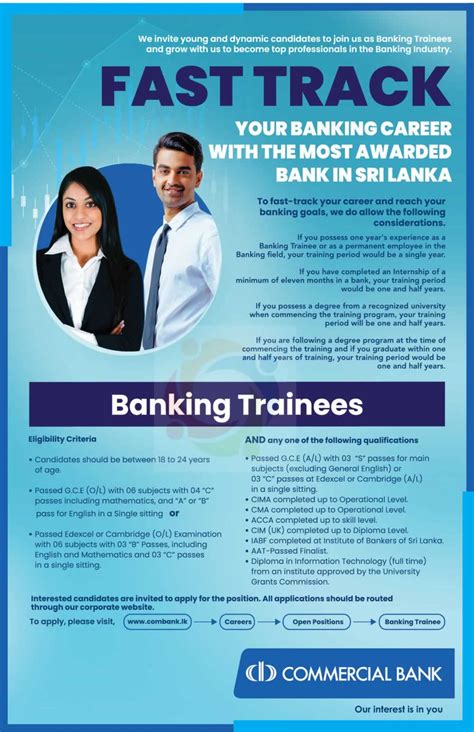 commercial bank banking trainees job vacancy synergyy