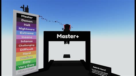 Roblox Masters Difficulty Chart Obby