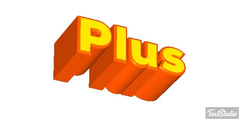 Plus Word Animated  Logo Designs