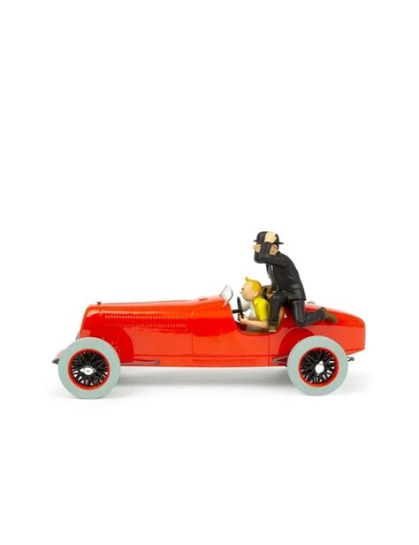 Official Collectible Tintin Car Scale The Red Hot Rod