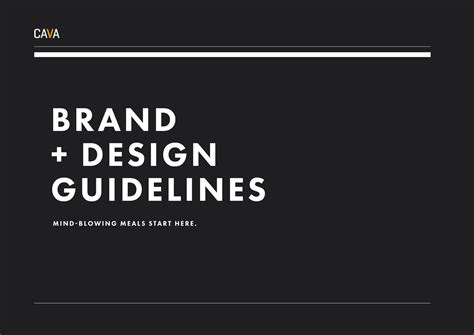 Cava Grill Branding Style Guides