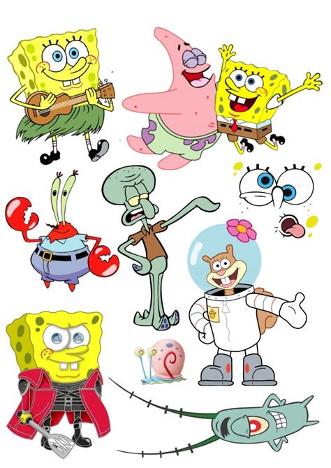 Wydruk Masa Cukrowa Na Tort SPONGEBOB Zestaw 12777259069 Allegro Pl