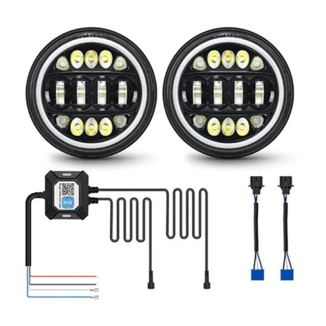 Jeep JK LED Headlights with RGB-W Halo — SUPAREE