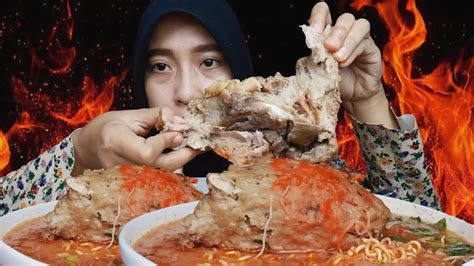 ASMR BAKSO JUMBO RUSUK SETAN KUAH PEDAS BAKSO RUSUK MONSTER FULL