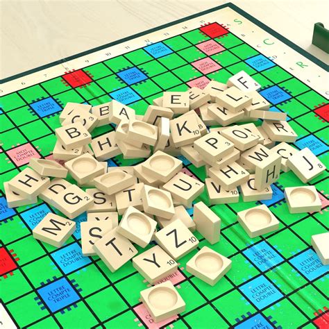 Scrabble French Version 3d Model 29 Max Obj 3ds Free3d