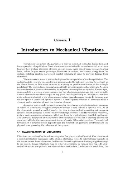 Pdf Introduction To Mechanical Vibrations