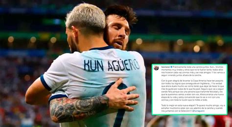 Lionel Messi en Instagram se quiebra por Sergio Kun Agüero Toda una