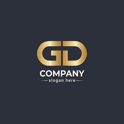 Premium Vector Gd Letter Logo Design