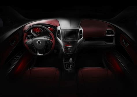 SsangYong Tivoli - Interior Design Sketch - Car Body Design