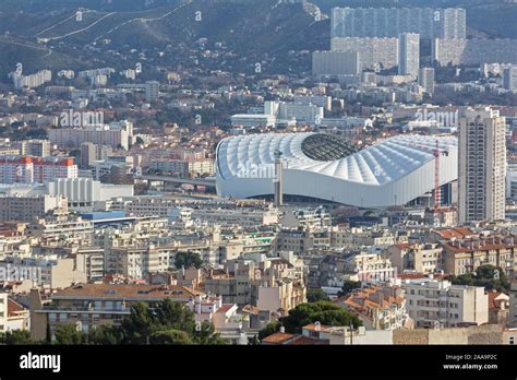 Orange Velodrome Stadium Structure in Marseille France Stock Photo - Alamy