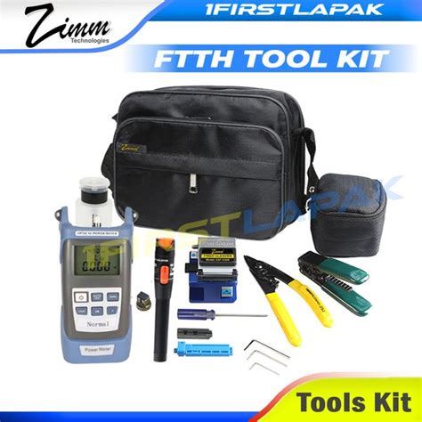 Jual FTTH Tool Set Alat Kerja Fiber Optik VFL Stripper Dropcore Cleaver