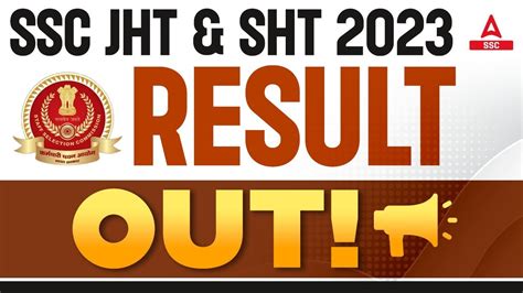 SSC JHT SHT Result 2023 Out How To Check SSC Junior Hindi Translator