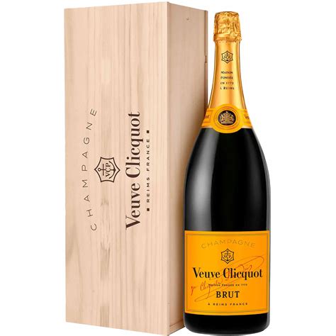 Veuve Clicquot Brut Carte Jaune J Roboam Avec Caisse Bois Champmarket