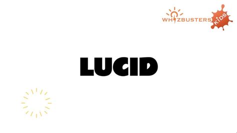 Lucid Adjective Meaning With Examples In Sentences Youtube