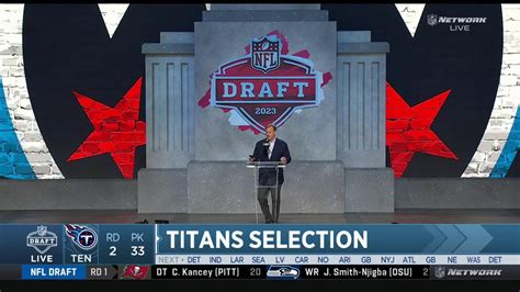 Tennessee Titans On Twitter With The 33rd Pick In The 2023 NFLDraft