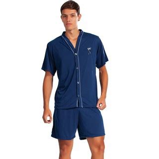 Pijama Masculino Aberto O Manga Curta Short Adulto Submarino