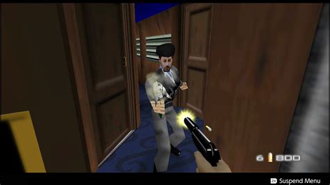 Goldeneye N64 Enemy Rockets Silenced PP7 Pistol Only 00 Agent On Train