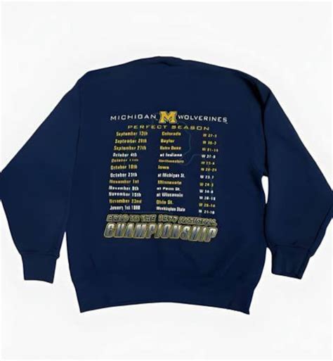 Vintage 1997 Michigan Football National Championship - Etsy