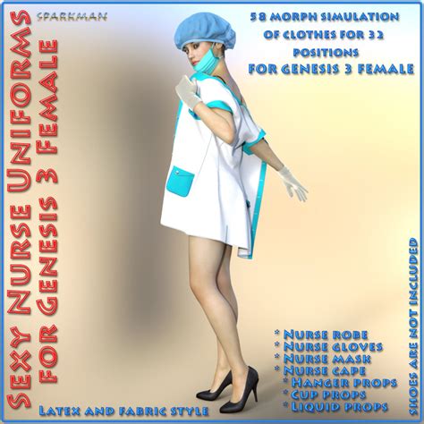 创世纪3女护士性感制服 Sexy Nurse Uniform For Genesis 3 Female S Genesis 3 女性